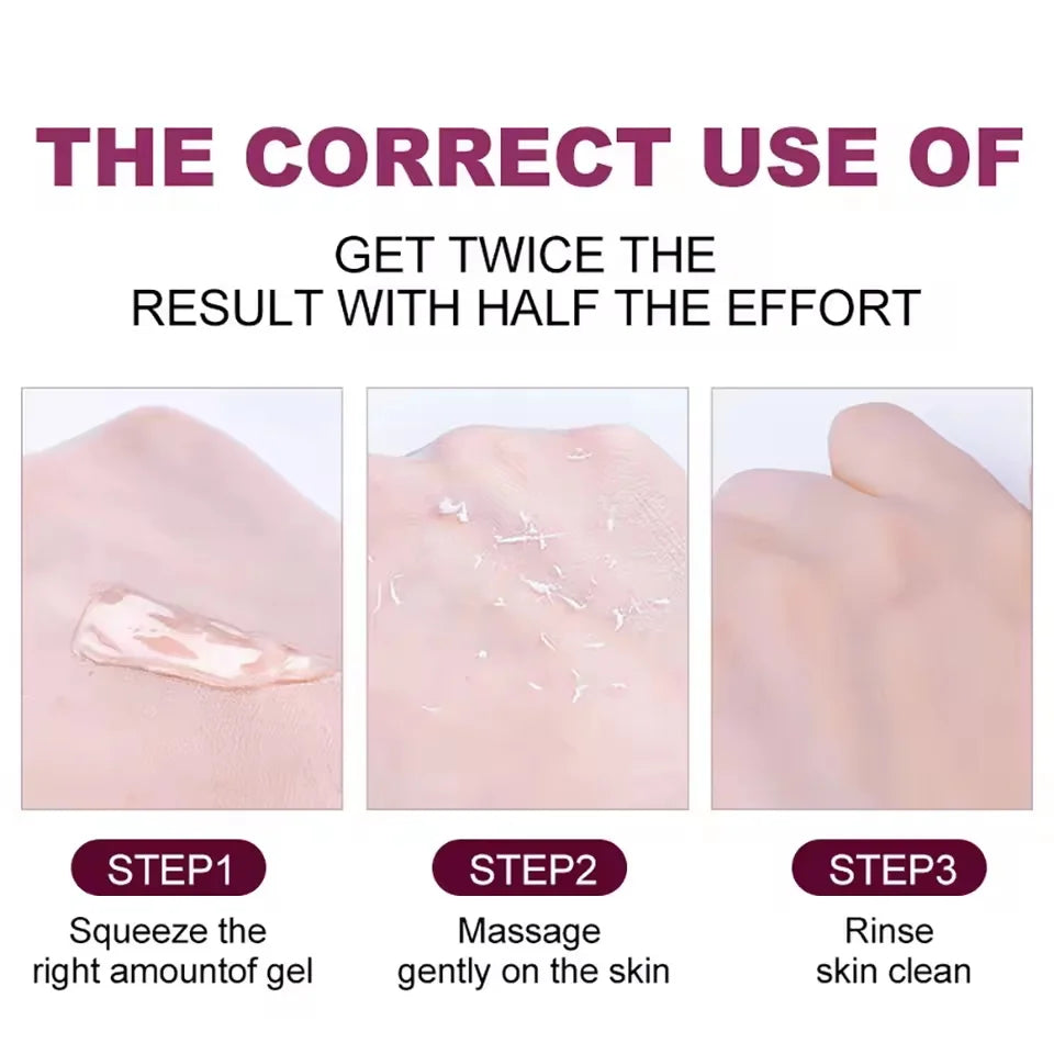 Revitalize Skin Fruit Acid Peeling Gel Facial Cleansing Exfoliating Peeling Scrub Deep Clean Acne Blackhead Remove Face Cleanser