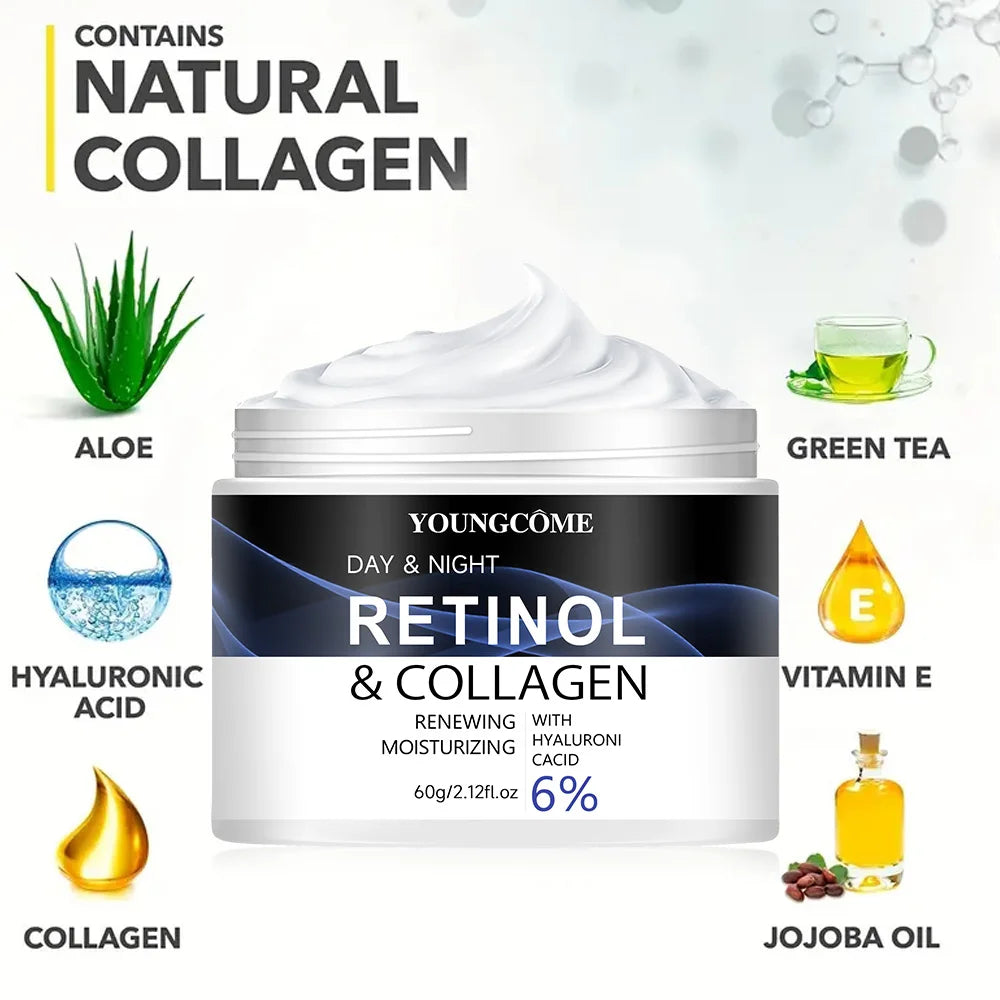 YOUNGCOME Retinol Face Cream Anti-wrinkle  Moisturizing Brightening Hydrating Smooth Wrinkles Firming Facial Face Skin Care