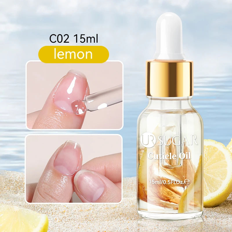 UR SUGAR 15ml Nail Cuticle Nutrient Oil Nourishes and Repairs Damaged Nails Moisturizing Strengthens and Brightens Nail CareTool