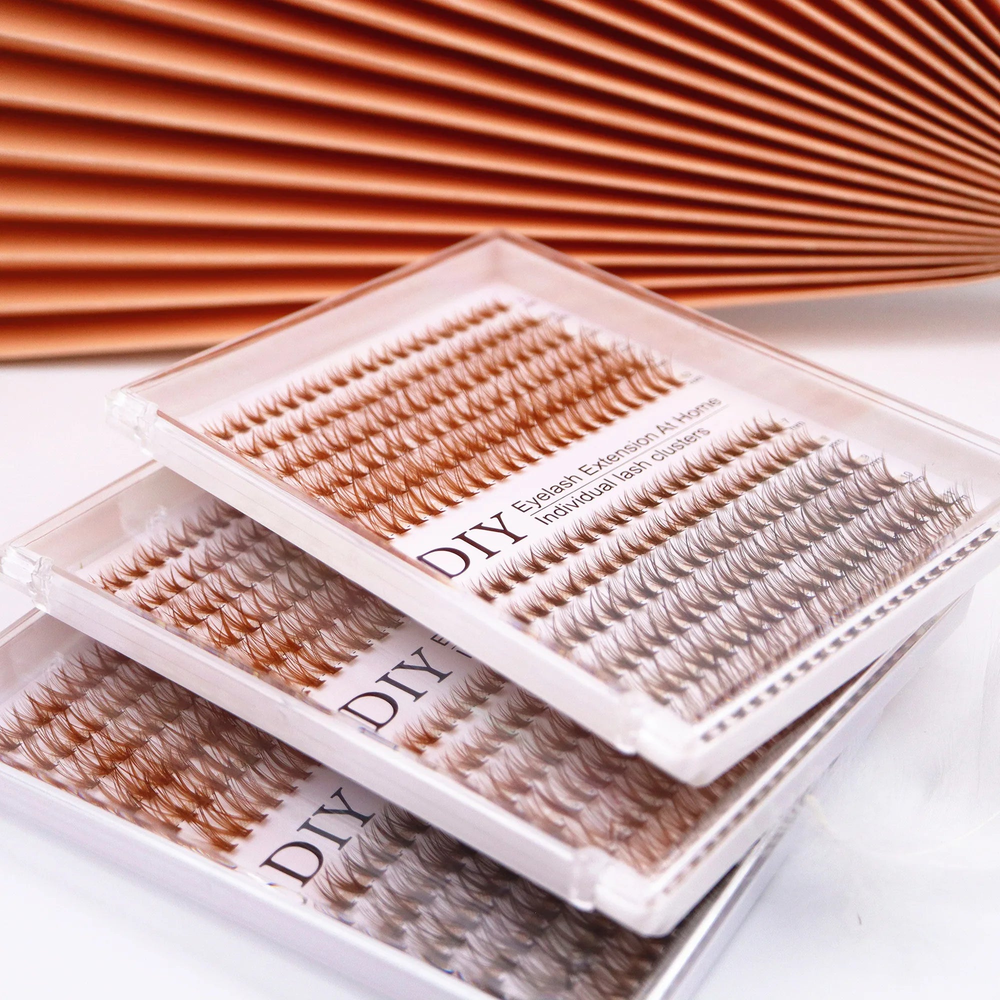 30D mixed Cluster Colored Cluster Eyelashes for Extension brown lashes Natural Faux Mink Eyelashes Individual Makeup Cilia SILK