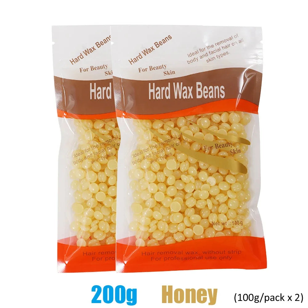 Hair Removal Wax Beads 500g/200g/50g For Wax Heater Painless Depilatory Waxing Body Hair Removal Beans Grooming Tool Unisex