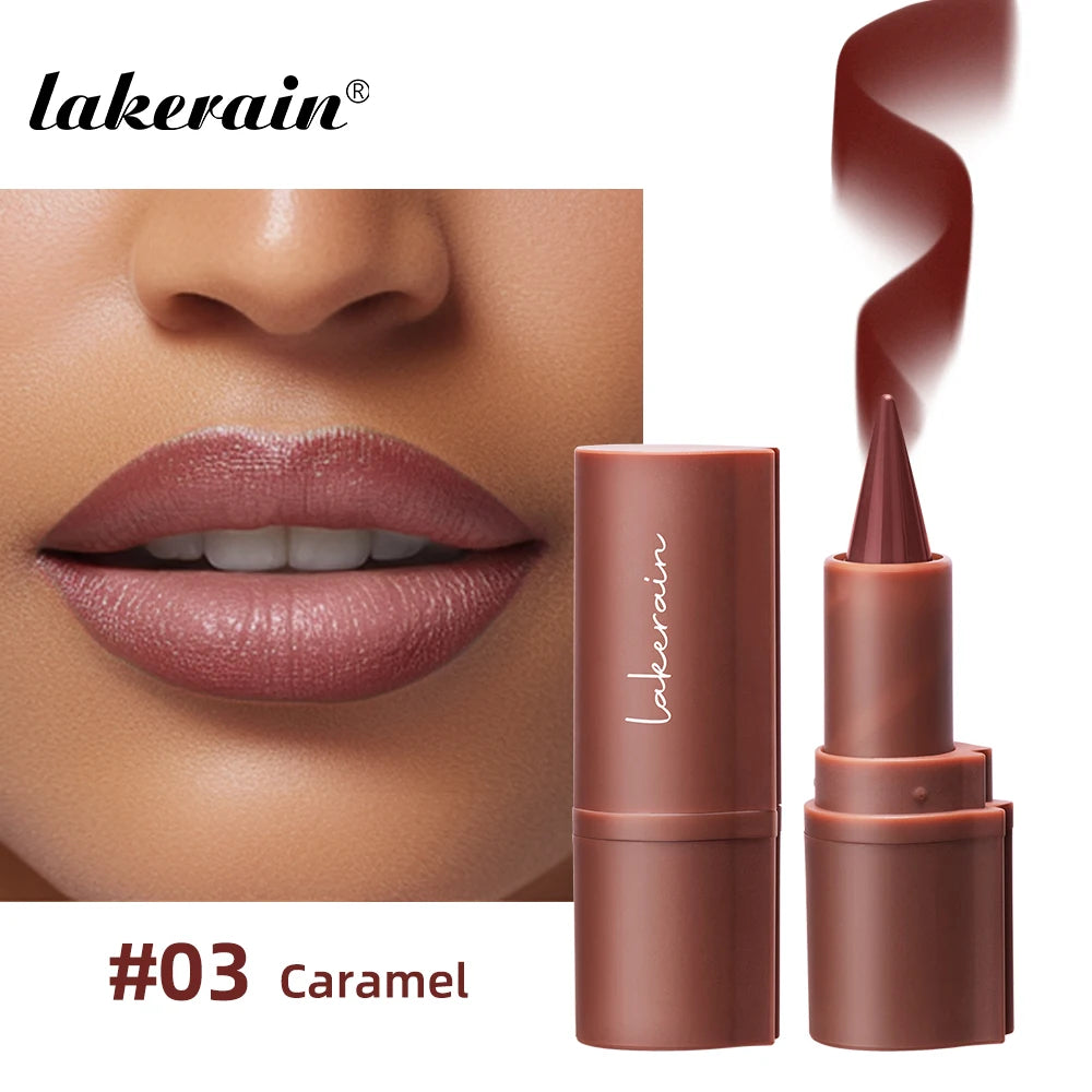 Waterproof Lip Liner Tapered Gradient Matte Black Brown Velvet Lipstick Non Sticky Contouring Tint Lipliner Crayon Lip Makeup