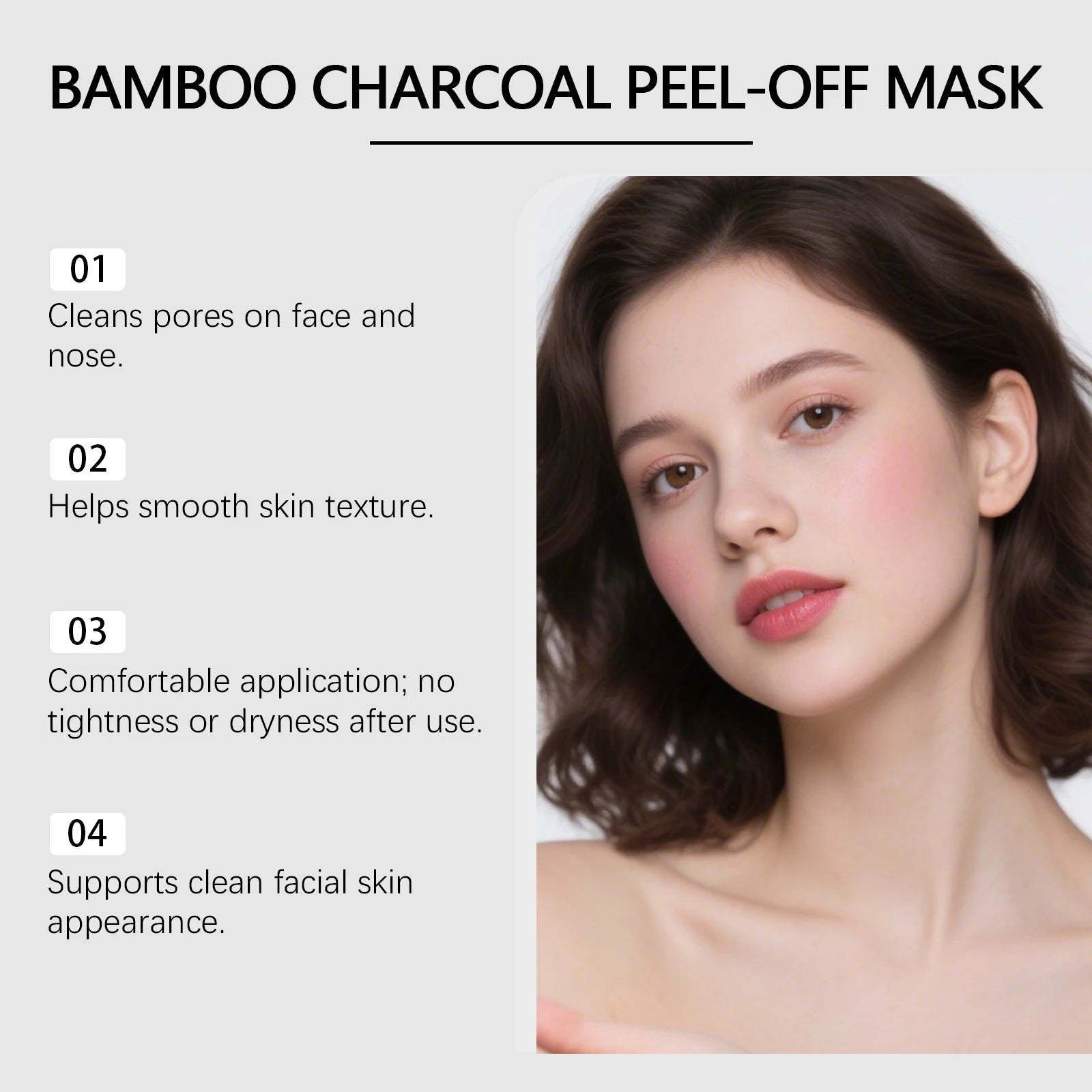 Charcoal Peel Off Mask Cream Blackhead Remover Deep Pore Cleansing Purifying Hydrating Facial Mask For All Skin Types
