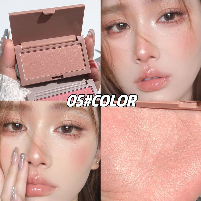 CACE Monochrome Blush Cream Palette Lasting High Pigment Face Blusher Powder Cheek Tint Rouge Natural Makeup Contouring Shadow