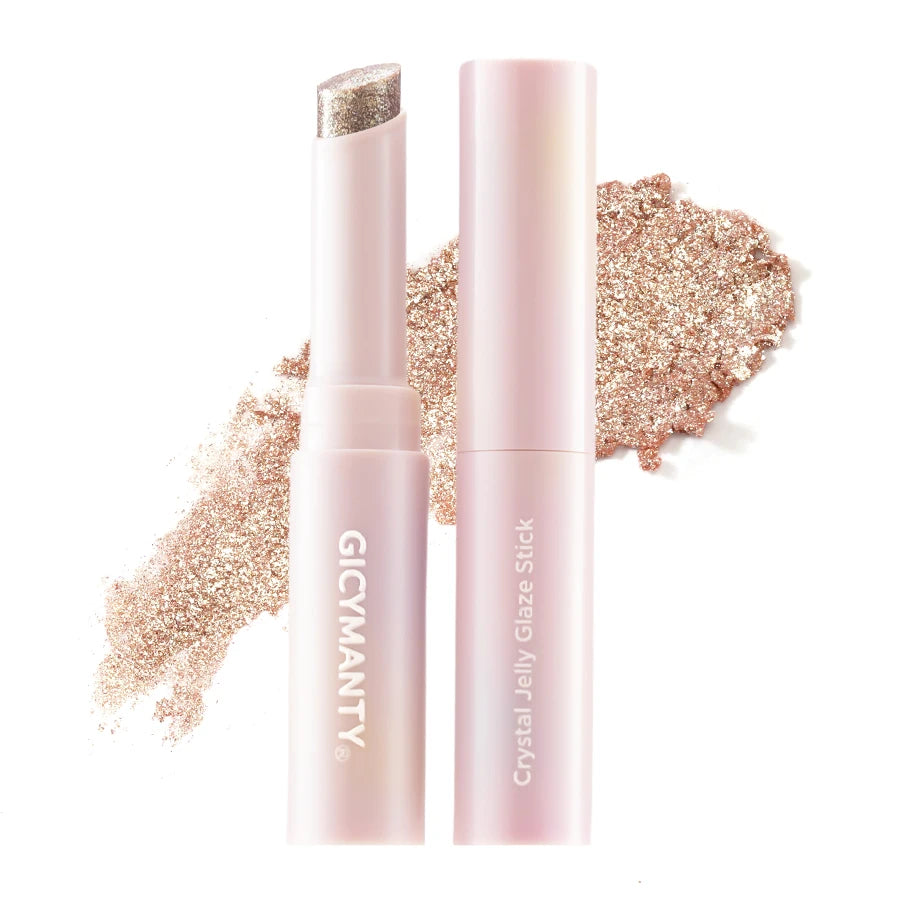 Shimmering Eyeshadow Stick With A Jelly Like Texture Fine Glitter And Highlighting Effect Waterproof And Long Lasting