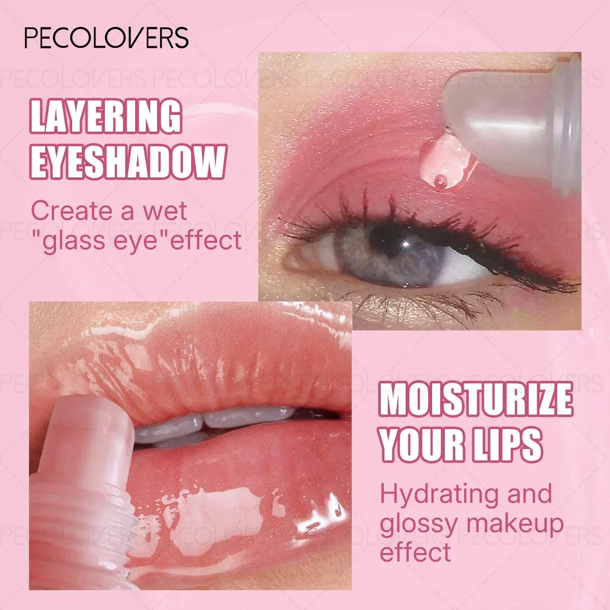 1PC Gentle Moisturizing, Non-sticky, Glossy, Sparkling Gel Formula, Waterproof and Sweat-proof, Single Color Shiny Lip Gloss