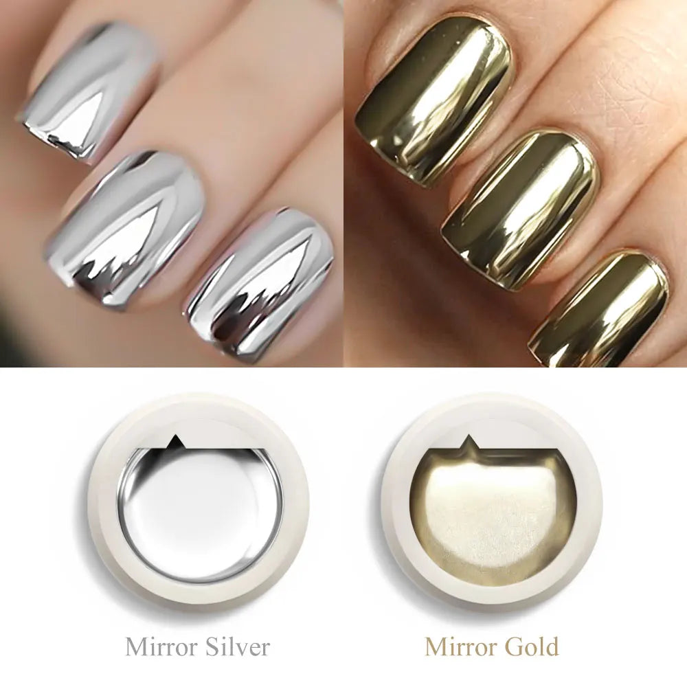 VENALISA 5ml UV Metallic Silver Gel Mirror Gold High Quality Nail Art Painting Gel CANNI Factory Air Cushion Magic Powder Pen