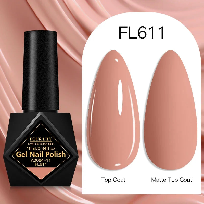 10ml Gel Nail Polish 162 Colors Nail Supplies Vernis Semi Permanent Nail Art Manicure Soak Off LED UV Gel Nail Varnishes Summer