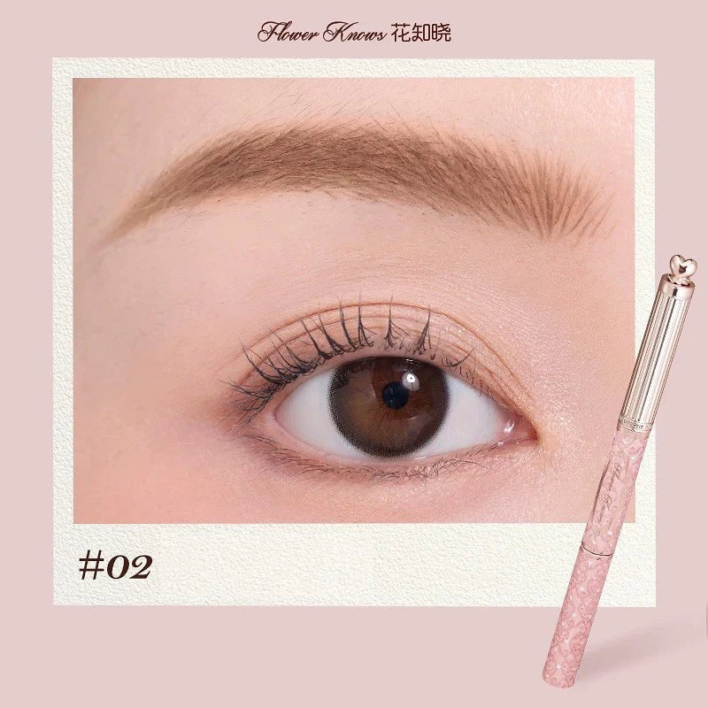Flower Knows Sweetie Bear Dual Ended Brow Gel and Pencil Set Waterproof Long Lasting Smudge Proof Natural Eyebrow Makeup Kit