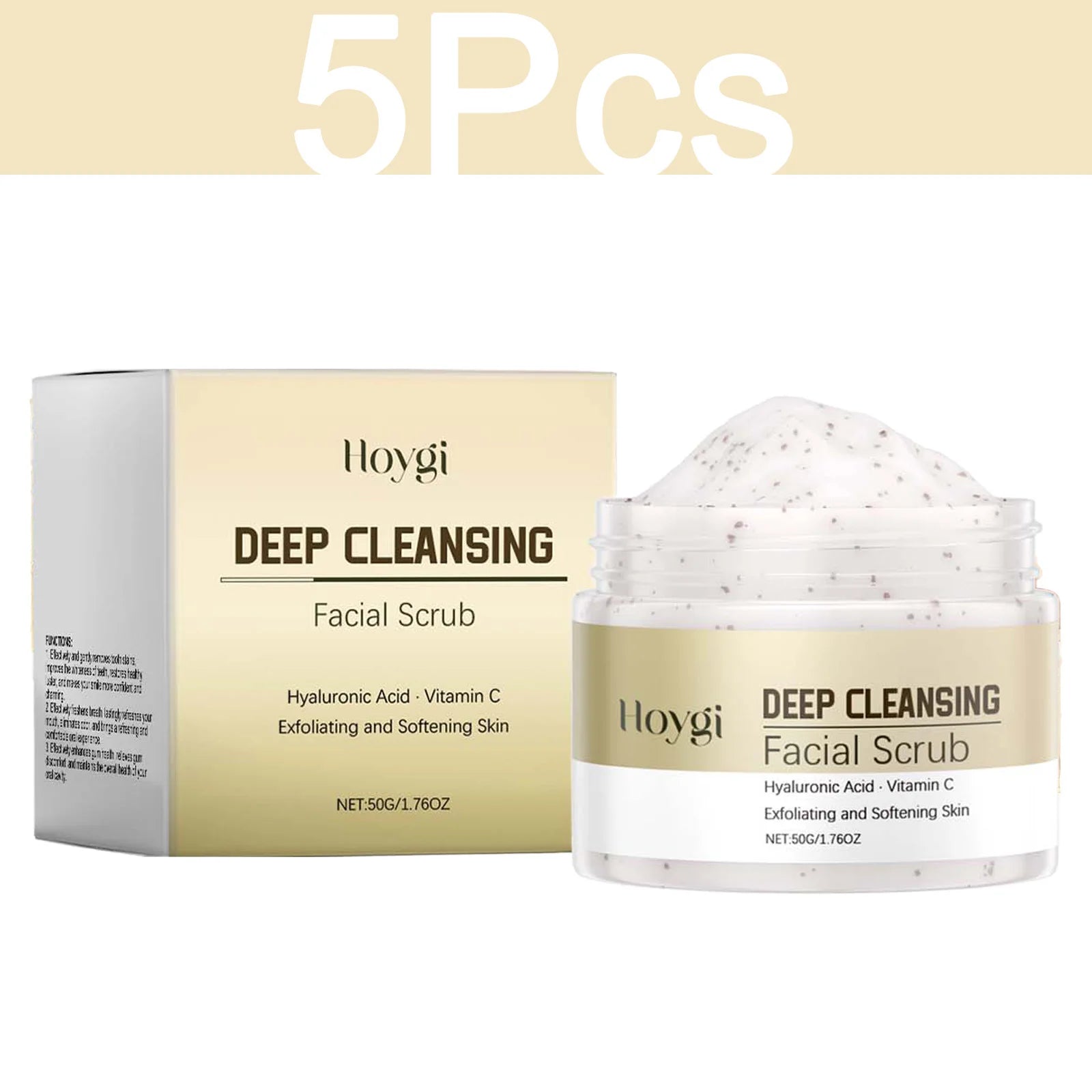 Deep Exfoliating Facial Scrub Gentle Pore Cleansing Dead Skin Remover Face Scrubbing Cream Moisturizing Brightening Skincare
