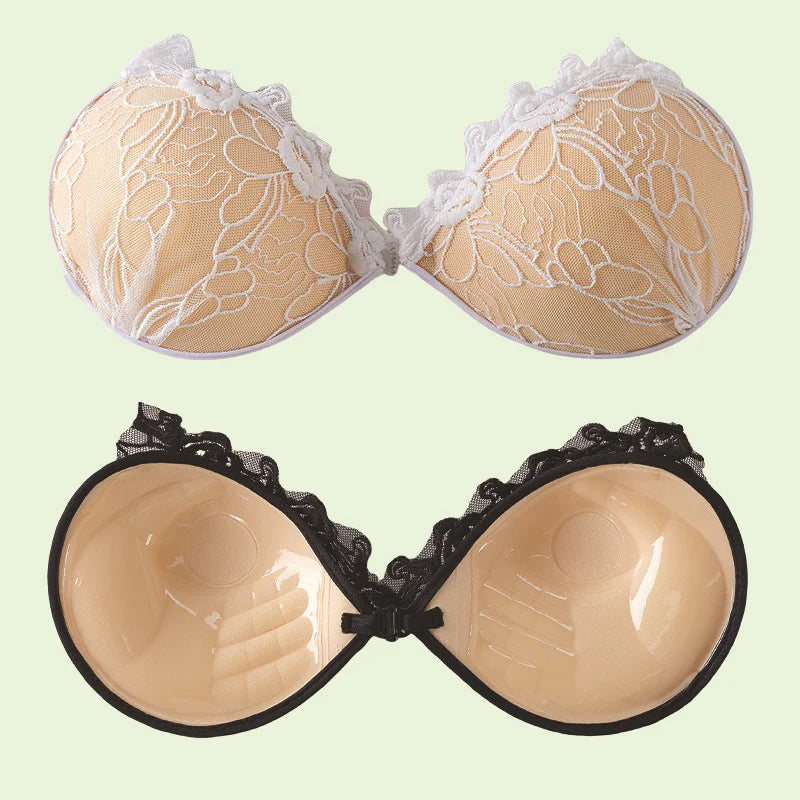 3CM Thick Lace Silicone Bra Invisible Self Adhesive Waterproof Tape Push-Up Anti-Slip Breast Lift Pasties Silico Nipple Stickers