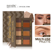 IMAGIC Eyebrow Pomade & Cream Contour Palette Multi-function  Natural Eyebrow Three-dimensional Contour Easy To Color Smoothly