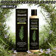 Rosemary Keratin Volumizing Shampoo 220ML Deep Nourishing Hair Care Repair Damage Boost Fullness Smooth Frizz Control Daily Use