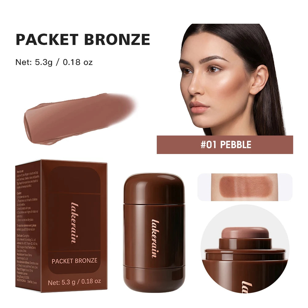 3D Contour Stick Packet Bronzer Cream Stick Face Contour Blush Cream Cheek Easy To Apply Color Makeup