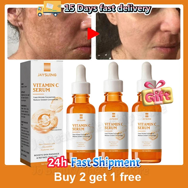 Vitamin C Whitening Serum Face Remove Dark Spots Freckles Fade Melanin Retinol Anti-wrinkle Essence Brightening Korean Skin Care