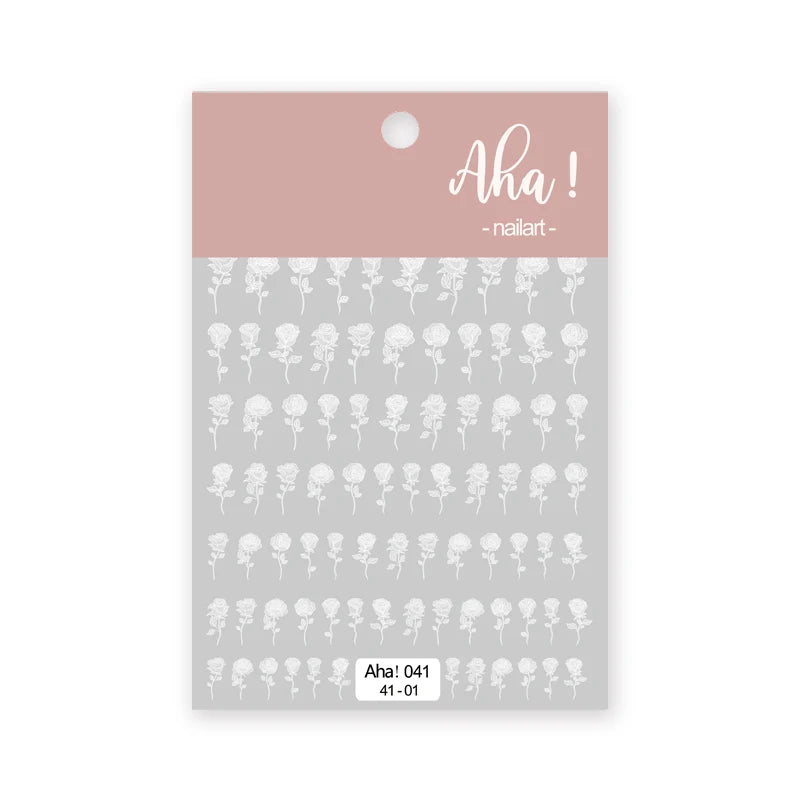 1pc Cute White Cloud Nail Stickers Ultra Thin Nail Art Stickers Self Adhesive Decals Star Moon/Flower/Clouds Kawaii Nail Decals