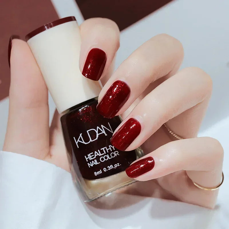 Matte Waterproof No-bake Nail Polish Nail Art Non Peelable Quick Dry Normal Without Lamp Nail Polish Glitter Sequins Uv Varnish
