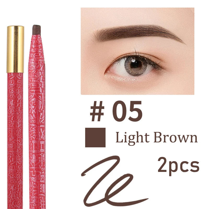 Long Lasting Waterproof  Eyebrow Pencils Peel Off  Red Lip Pencil Set For Microblading Permanent Makeup Pen Eye Liner Gel Pen