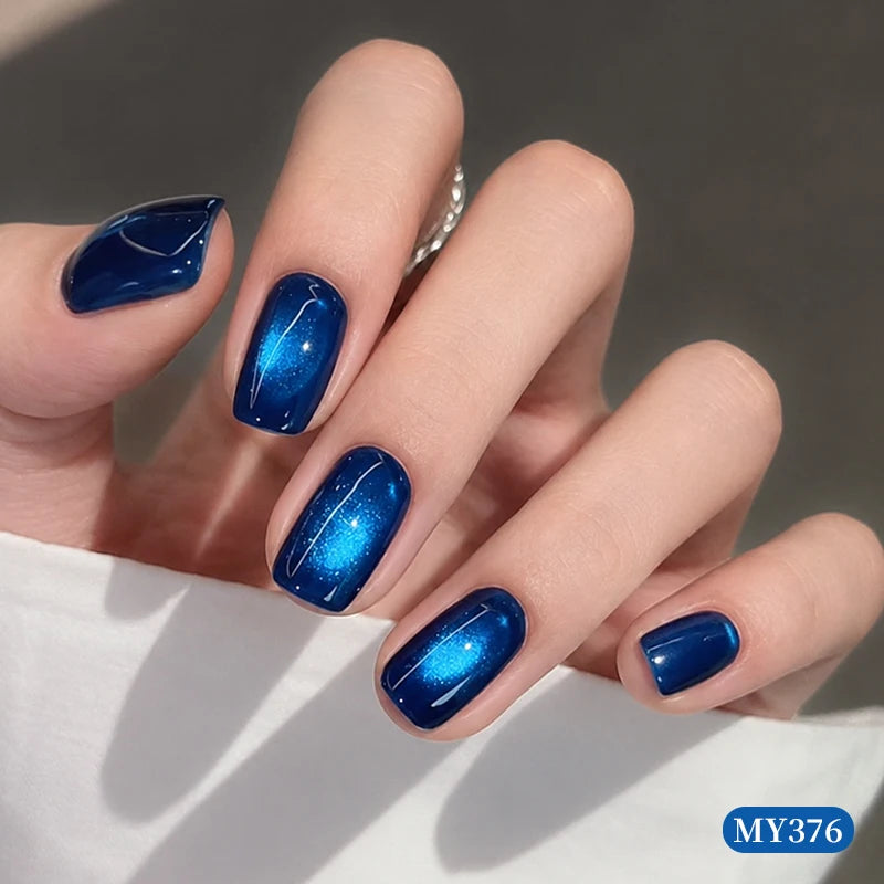 BORN PRETTY 10ml Blue Cat Magnetic Gel Nail Polish for Summer Semi Permanent UV Gel Varnish Soak Off Nail Supplies Manicure DIY