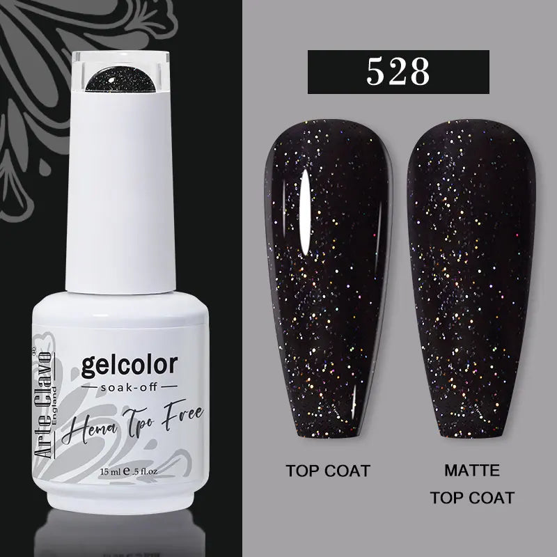 Arte Clavo 116Colors Gel Nail Polish 15ml Colorful Gel Semi Permanent Soak Off UV Gel Nail Art DIY Design Varnishe Nail Supplies