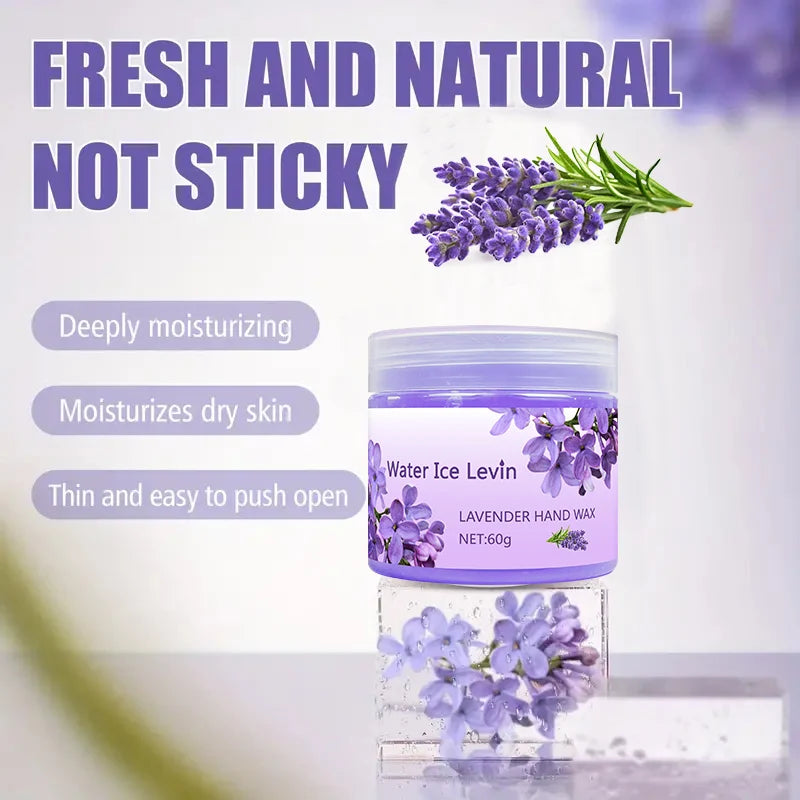Lavender Moisturizing Hand Wax Mask, Hypoallergenic, for Hands and Feet, Smooths Skin, Gentle Cleansing Hand Mask, Brightens Hand Skin
