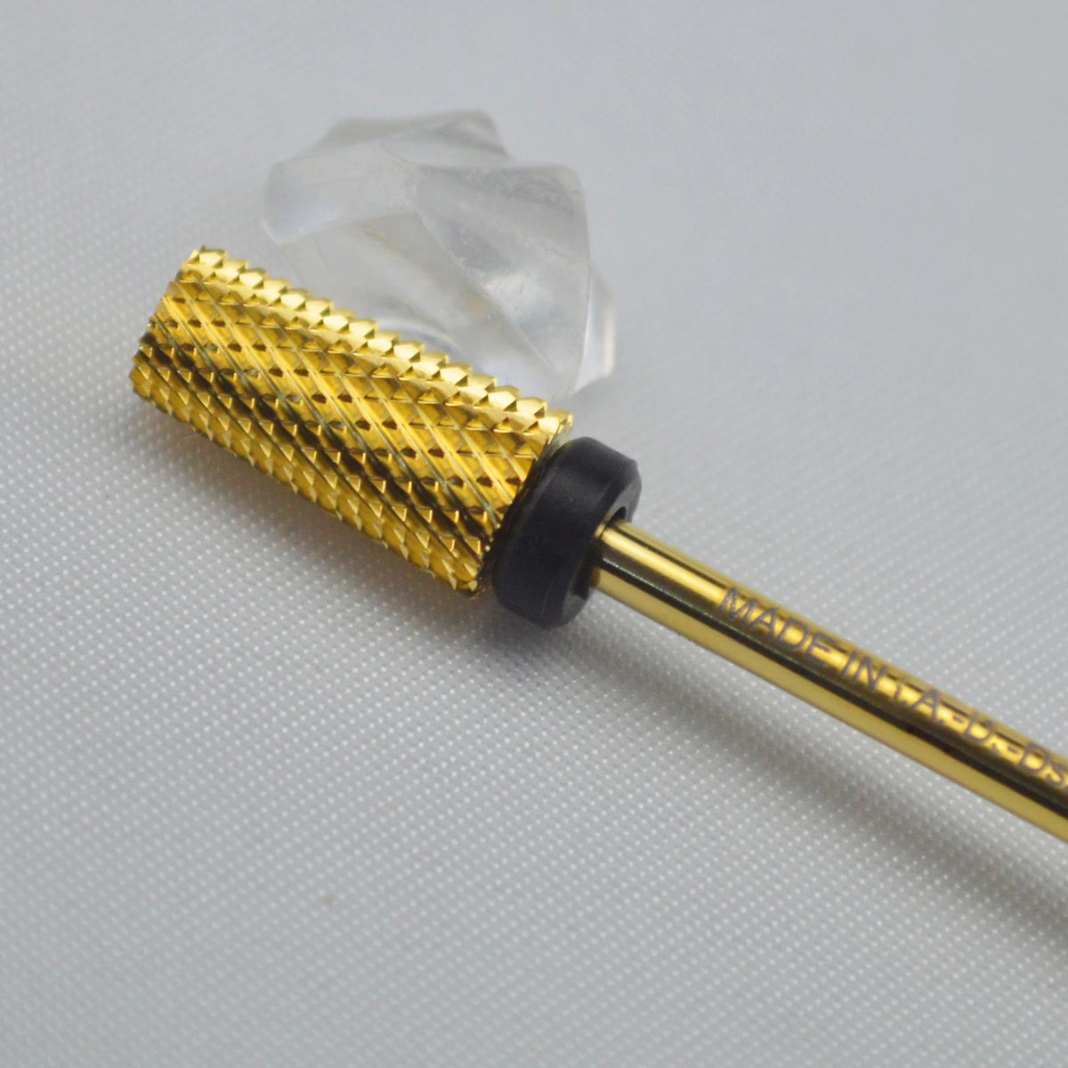 RolinStar 6.6 Large Trapezium Tapered Barrel Gold Silver steel Carbide milling cutter nail drill bit manicure pedicure