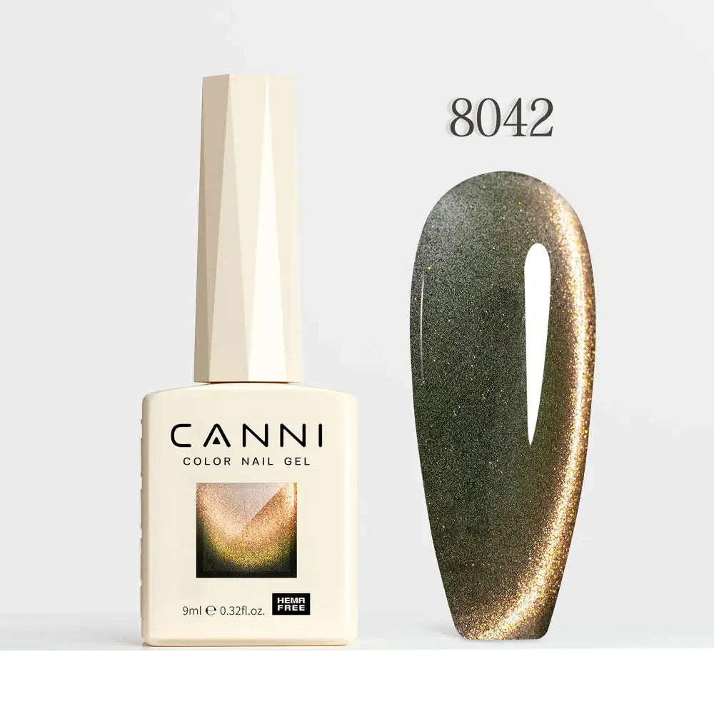 CANNI HEMA TPO FREE Gel Nail Polish Galaxy Cat Eye Gel Magnet Glitter Diamond Sparkle Gorgeous Color Soak Off UV LED Gel Lacquer