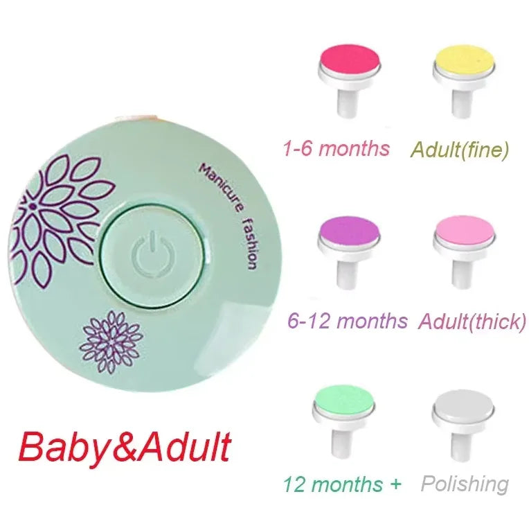 Electric Nail Trimmer Kid Nail Polisher Tool Baby Care Kit Manicure Set Easy To Trim Nail Clippers For Newborn