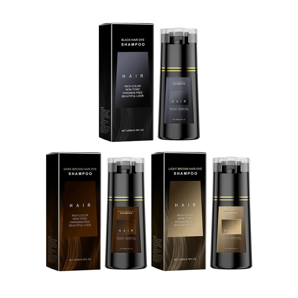 Hairdressing Shampoo Natural Hair Dye Easy to Color Clean Hair Strengthen Nourish Smoothing Non-irritating Fashion Dying Cream