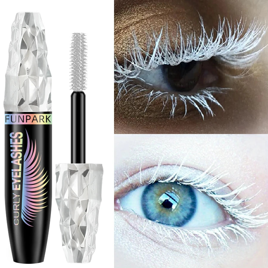 5D Mascara with Big Eyes Waterproof Thickening Lengthening Curling Liquid Fiber Mascara Eyelash Extension Makeup Gifts for Women