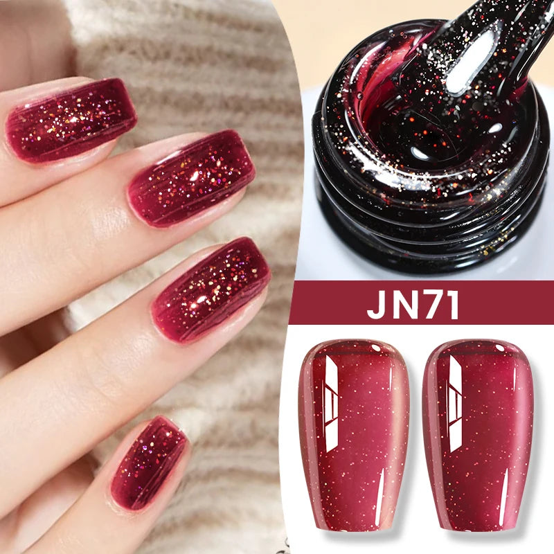 BORN PRETTY 10ml Translucent Color Gel Polish Jelly Nude Autumn Jelly Amber Semi Permanent UV Gel Nail Art Soak Off Gel Varnish