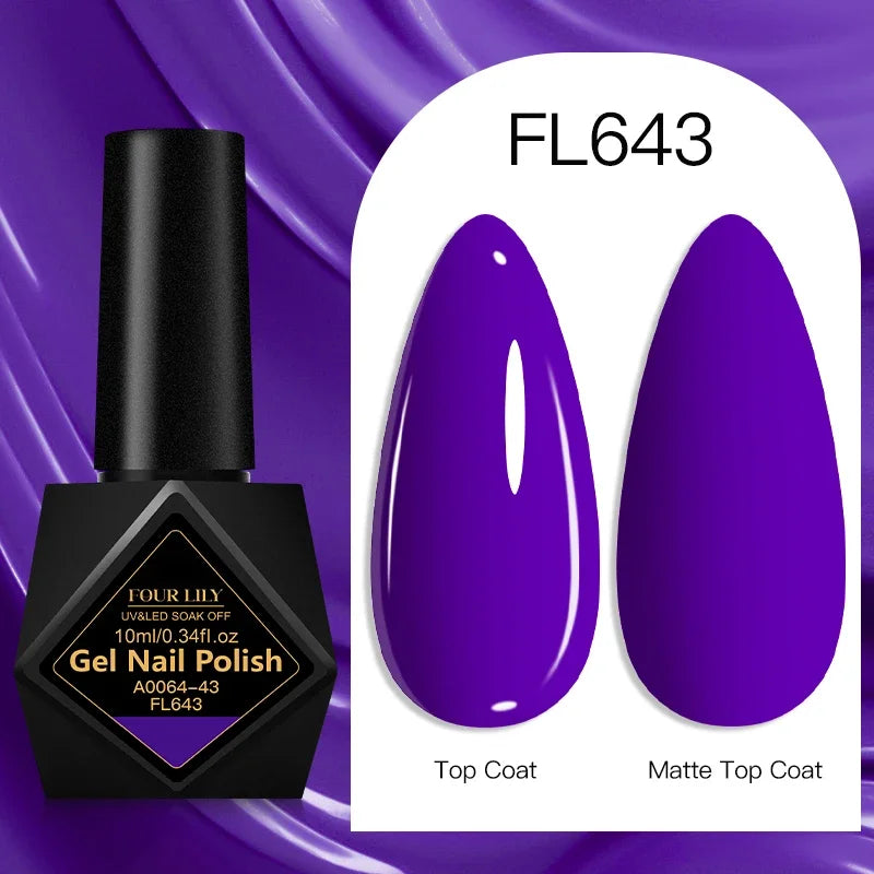 10ml Gel Nail Polish 162 Colors Nail Supplies Vernis Semi Permanent Nail Art Manicure Soak Off LED UV Gel Nail Varnishes Summer