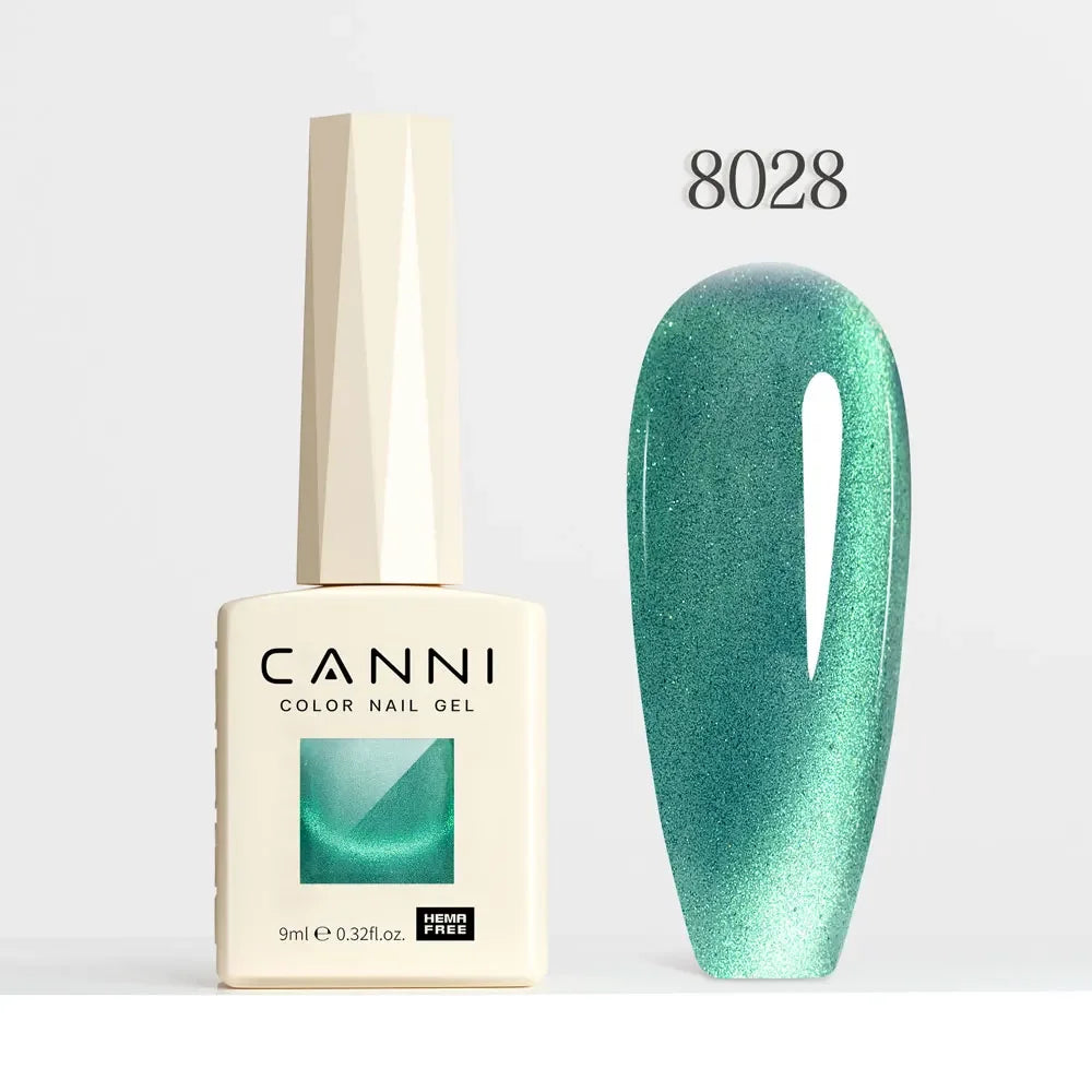 CANNI HEMA TPO FREE Gel Nail Polish Galaxy Cat Eye Gel Magnet Glitter Diamond Sparkle Gorgeous Color Soak Off UV LED Gel Lacquer