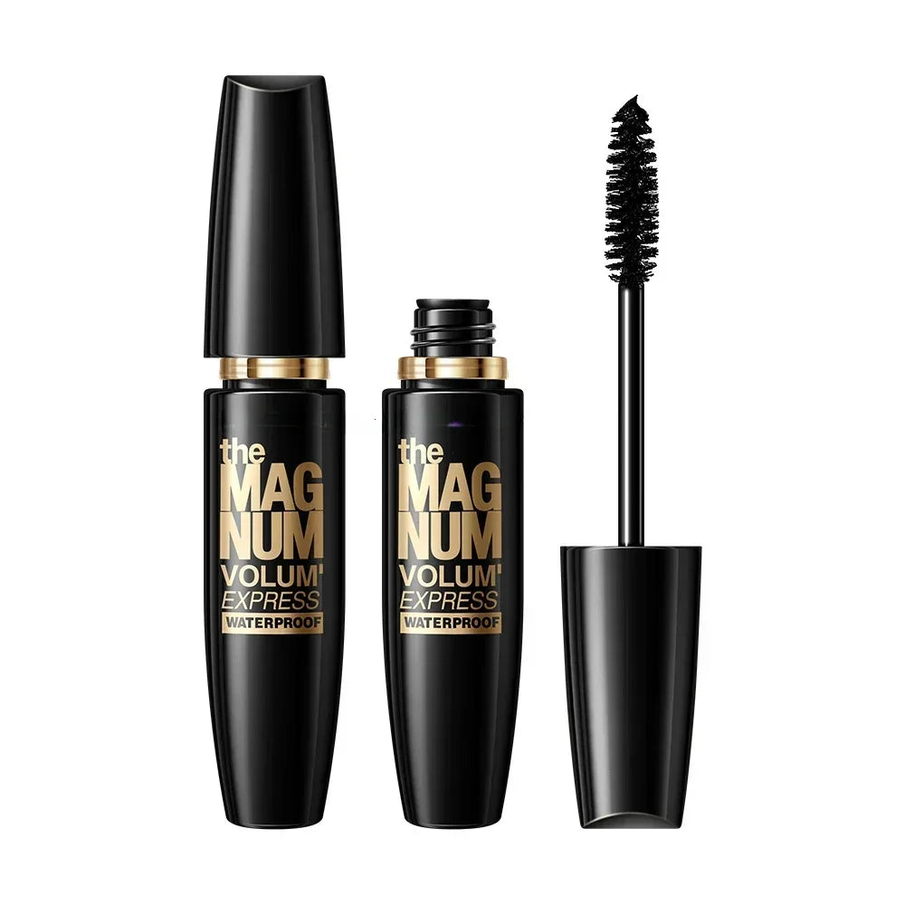 4D Black Mascara Thickening Lengthening Curling Waterproof Liquid Fiber Mascara Lasting Black Content and Non-caking Prolonged