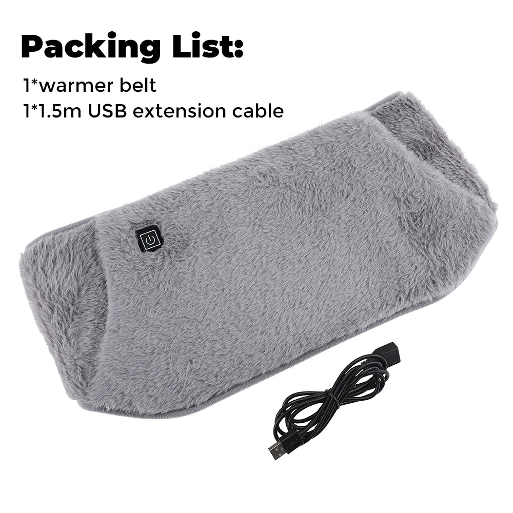 Electric Heating Belt USB Charging Hand Warmer Winter Heater Waist Warmers Hot Compress Abdominal Lumbar Uterus Warming Pad