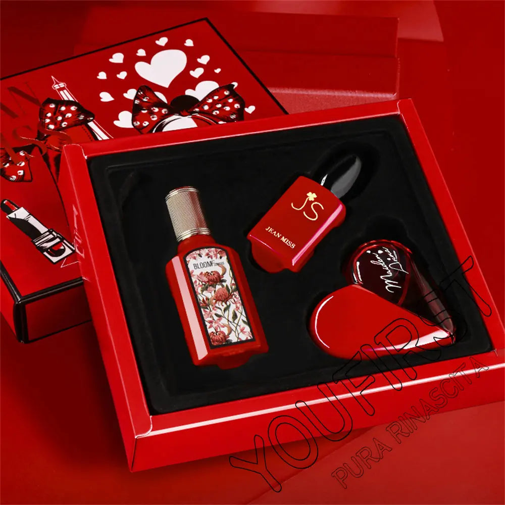 Women’s Perfume Gift Set – 3pcs Floral Collection with Long-Lasting Soft Elegant Fragrances