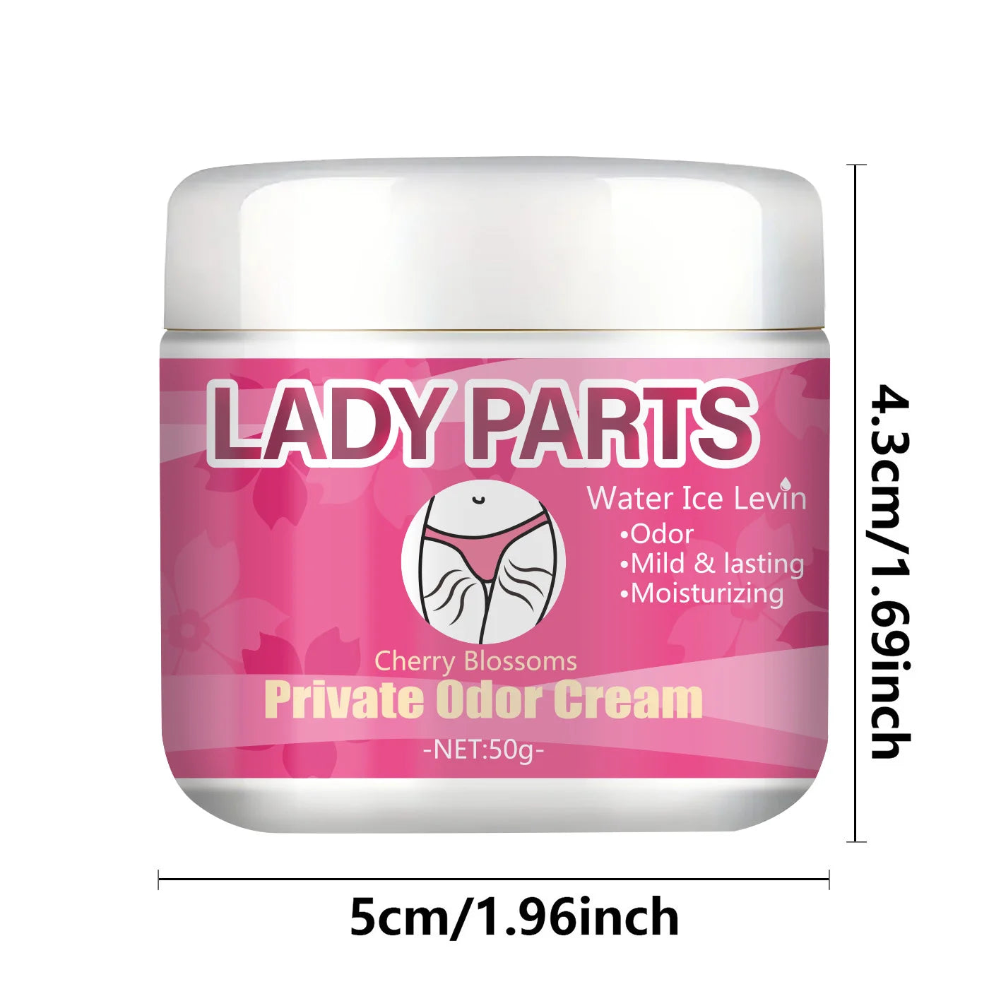 50g* Women's Care Cream Contains Glycerin and Mineral Oil, Gently Deodorizes and Cleanses the Body's Skin, Keeping It Fresh and Moisturized, and Cares for the Skin, for Daily Use