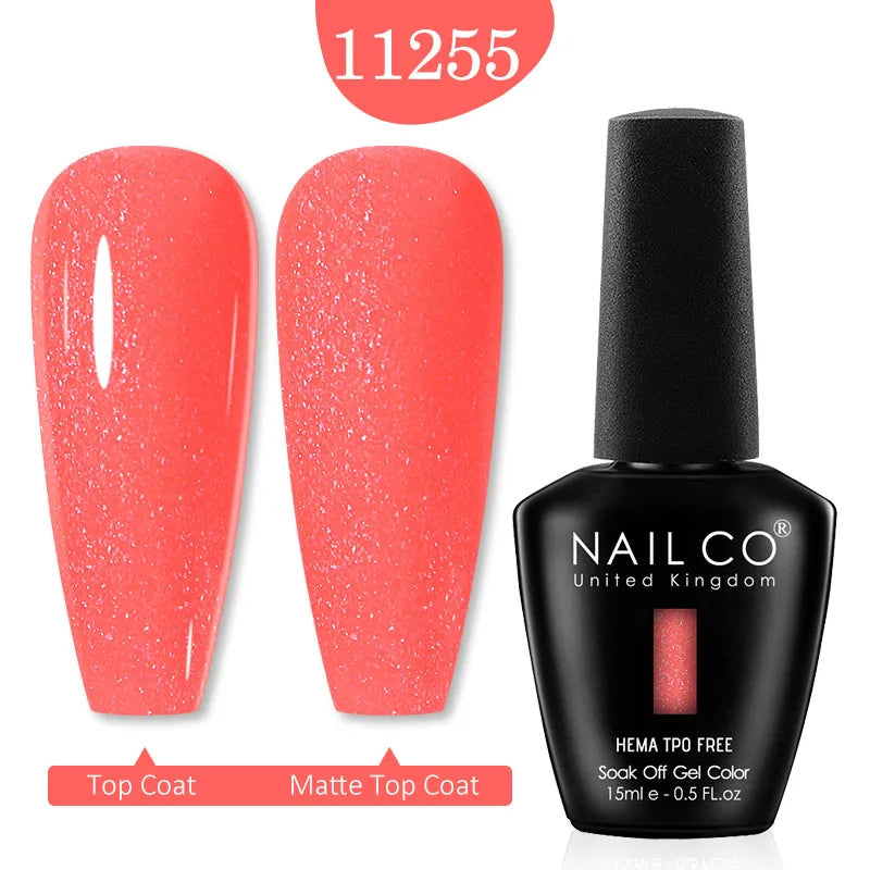 NailCO Pink Colors HEMA FREE Gel Nail Polish Nail Art Vernis Semi Permanent UV Lamp Gel Manicure for Nails Supplies Gel Polish