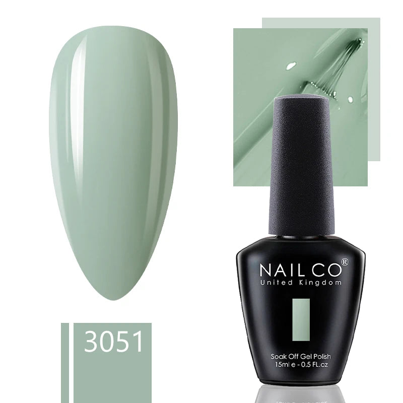 NAILCO 15ml Dark Gel Nail Polish Semi-permanent Varnish Hybrid UV Nails Art Glitter Colors Gel Polish Manicure Enamels For Nails