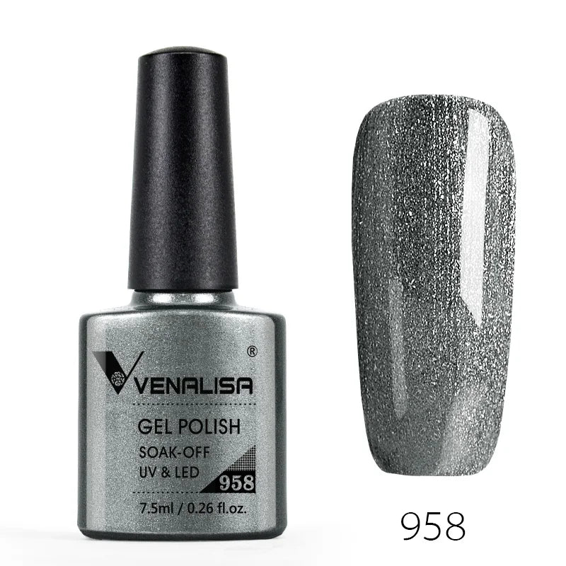 Venalisa 7.5ml Fashion Shiny Soak Off UV Gel Nail Gel Polish Cosmetics Nail Art Manicure Nails Gel Polish Tips Nail Varnish
