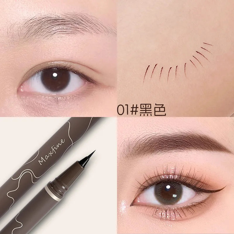 Smooth Very Fine Eyeliner Pen Longacting Quickdrying Waterproof Eyeliner Pen Suitable For Beginners Girls Holiday Gifts