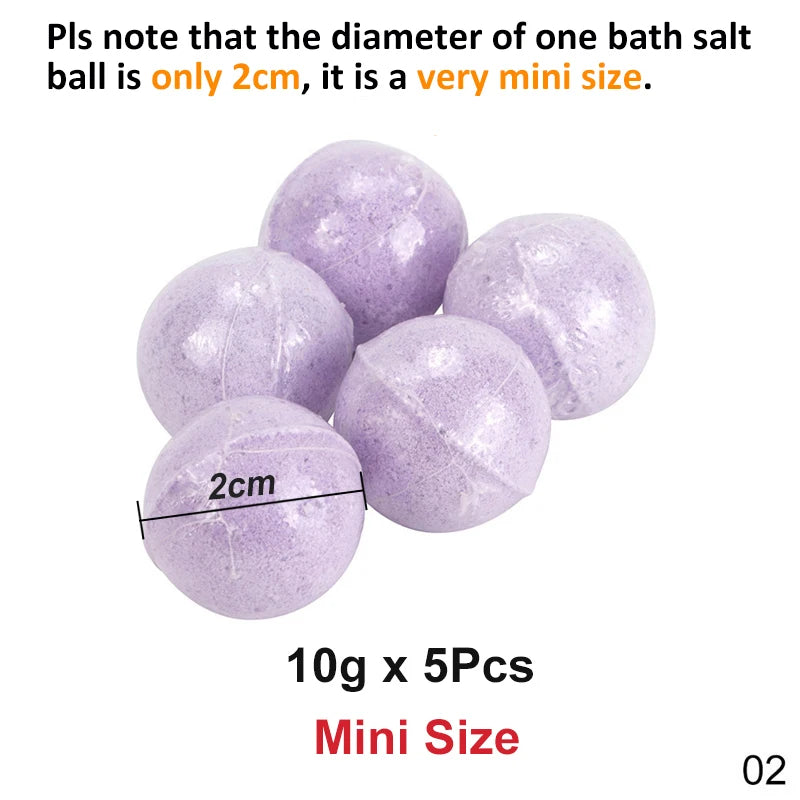 Bath  Pack Gift Set Bath Salt Balls Essential Oil Bath s for Moisturizing Skin Fizzy Spa Bath Bubble  Aromatic Odor