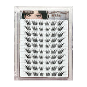 No Need Glue Fox Eye Effect Fluffy False Eyelashes Self-adhesive Reusable Segmented Thick Winged Lash Daily Use