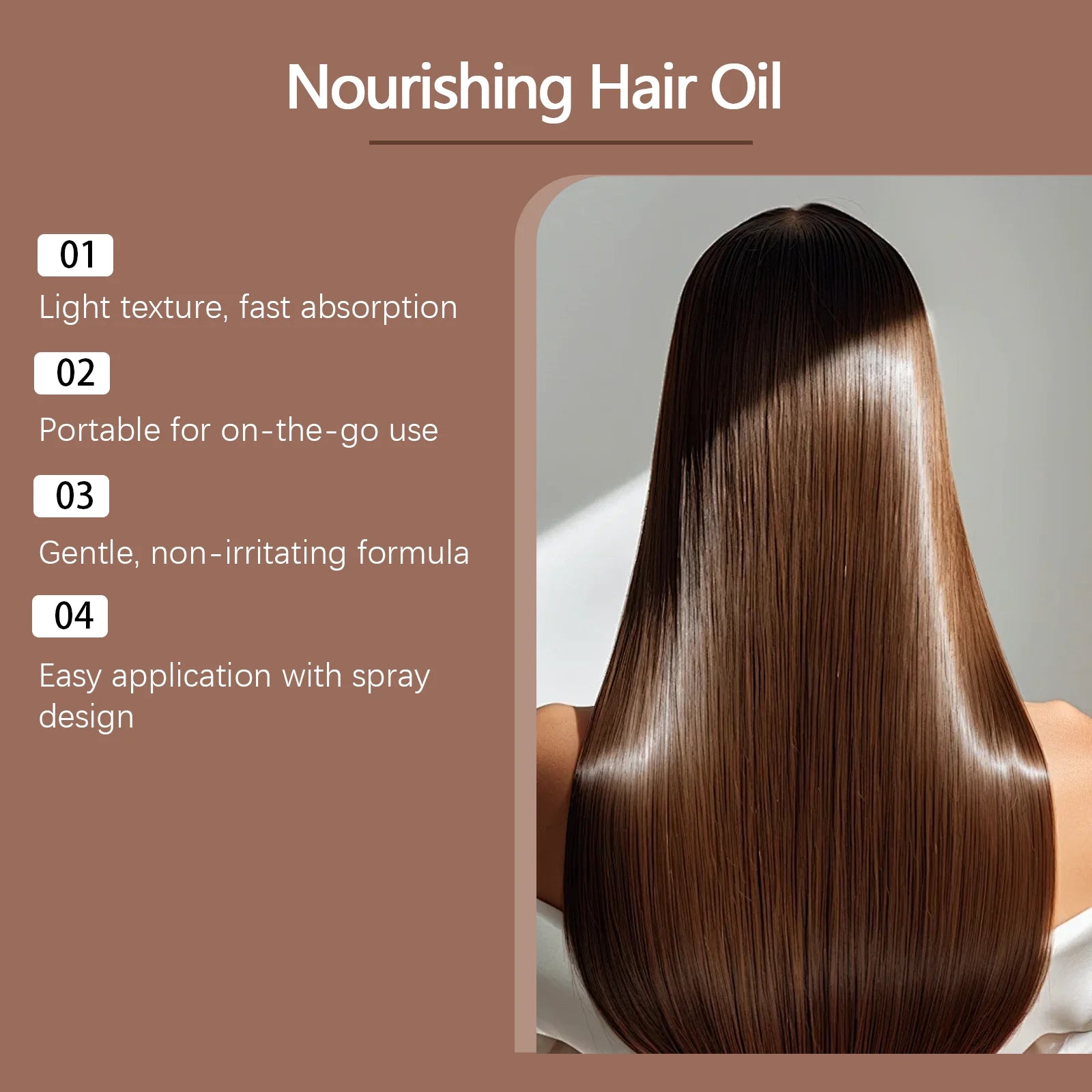 Biotin Caffeine Hair Serum Spray Deep Hydrating Nourishment Strengthen Hair Roots Reduce Hair Loss Smoothing Shiny Hair Care