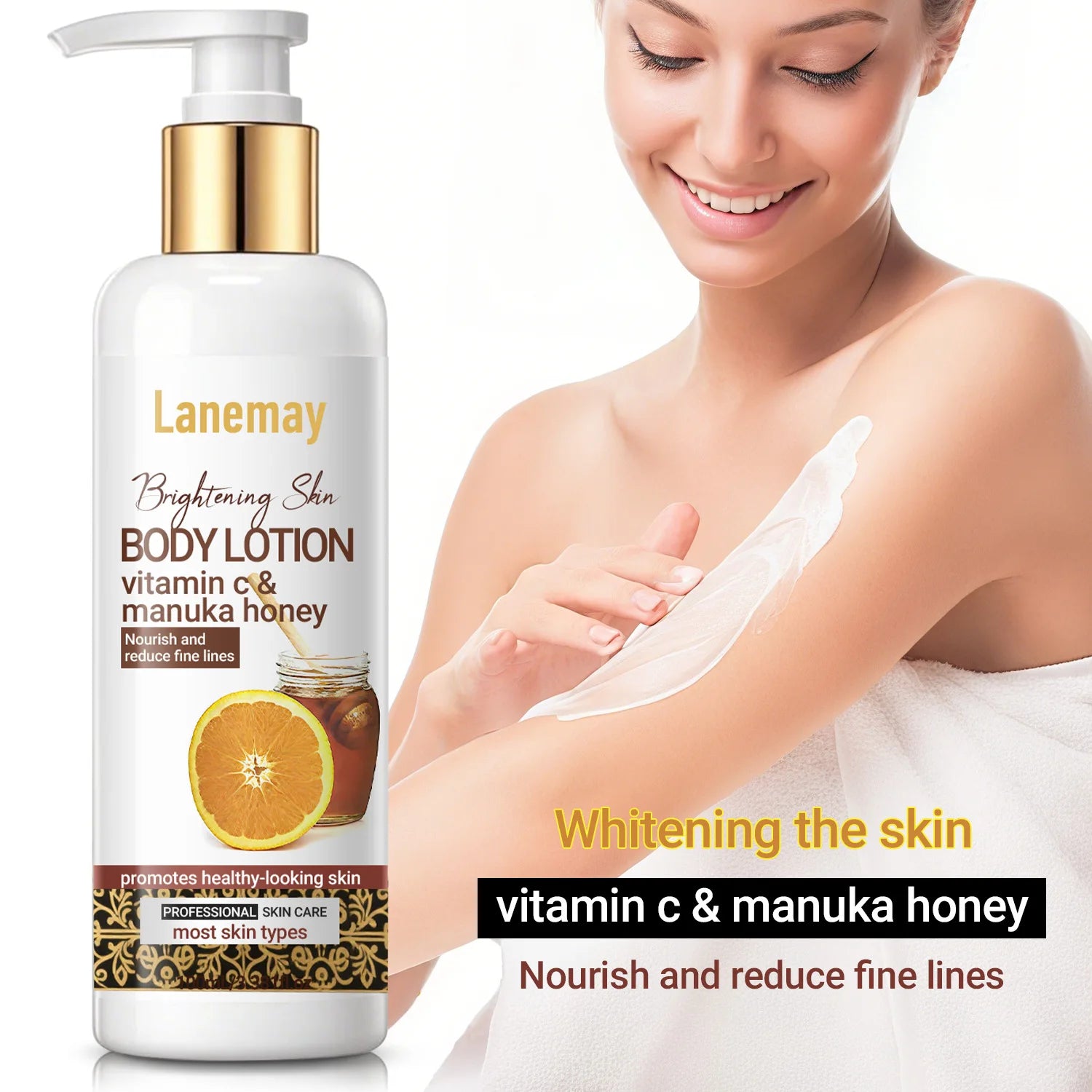 Winter Body Moisturizing and hydrating Body lotion, Vitamin C body lotion containing Manuka honey,  moisturizes body skin 100ml