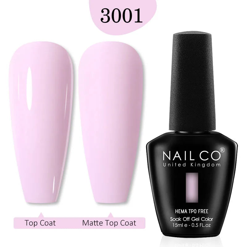 NailCO Pink Colors HEMA FREE Gel Nail Polish Nail Art Vernis Semi Permanent UV Lamp Gel Manicure for Nails Supplies Gel Polish