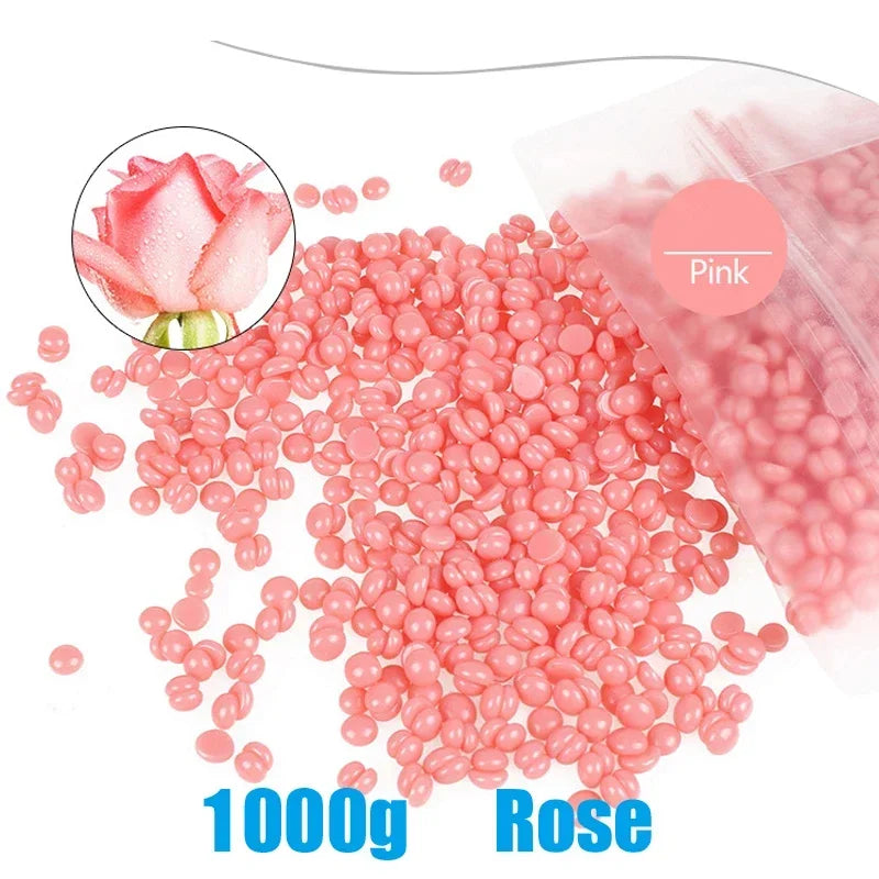 Wax Beans Hot Film Painless Waxing Beads Depilatory Hard Wax Beans Heating Wax Machine Bikini Face Body Hair Removal 500g/1000g