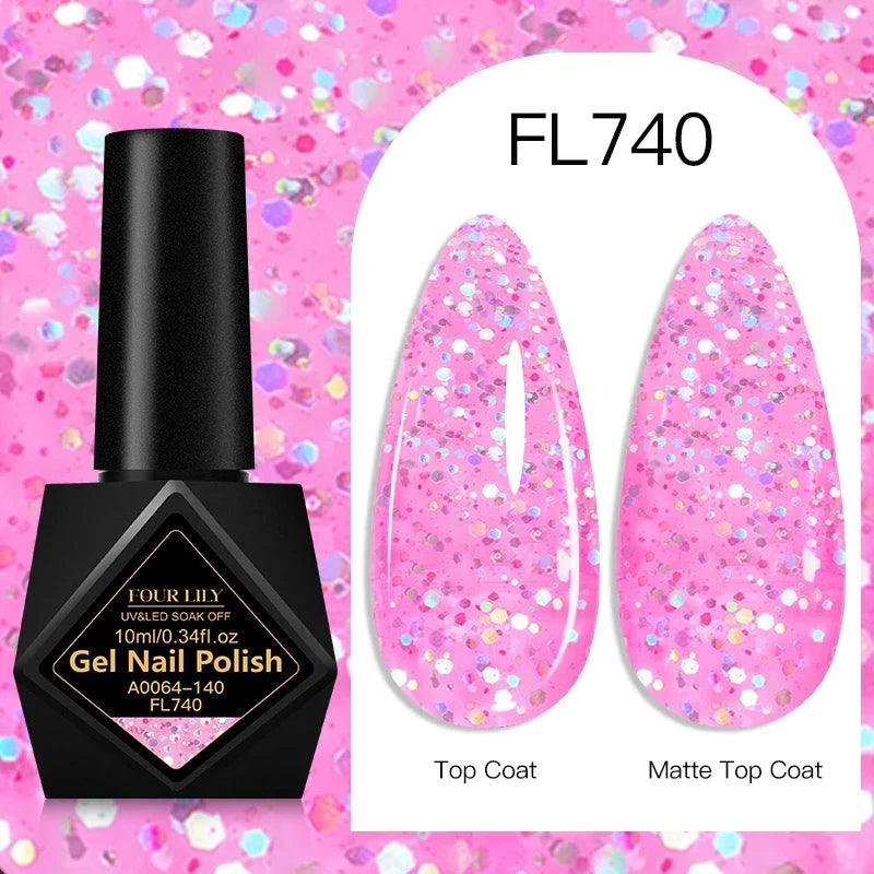 10ml Gel Nail Polish 162 Colors Nail Supplies Vernis Semi Permanent Nail Art Manicure Soak Off LED UV Gel Nail Varnishes Summer