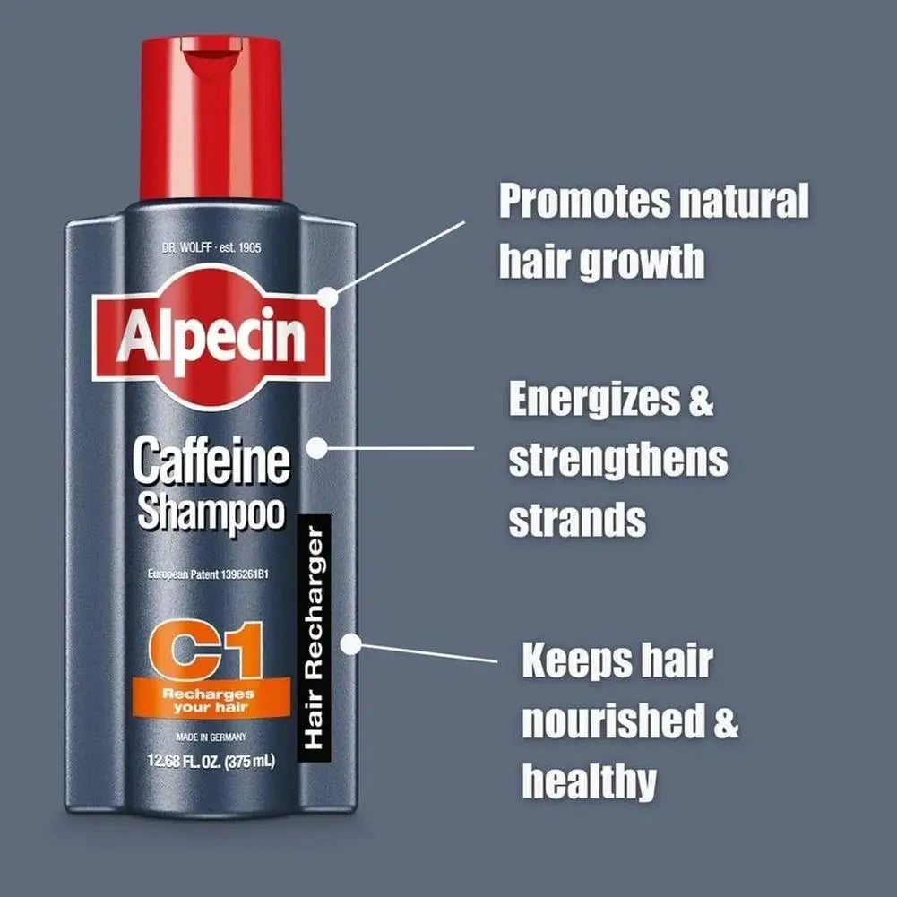 Germany Alpecin C1 Caffeine Shampoo Anti Hair Loss Oil Control Dandruff Removal Deeply Cleanses Hair Follicles Repair Hair