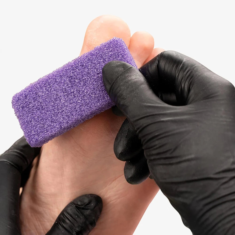 40pcs Purple Foot Pumice Stone Callus Remove Block Disposable Pedicure Heels Foot Scrubber Sanding Block Foots Callus Remover